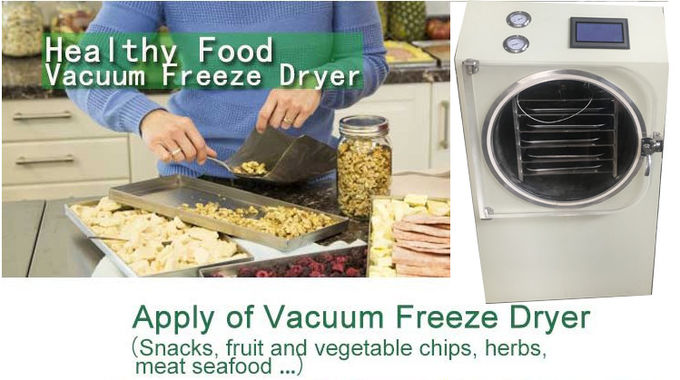 machine de dessiccateur de congélation de Chips Dehydrator des produits alimentaires de 0.6sqm 6-8kg de traitement des denrées alimentaires de petit ananas bon marché de noix de coco mini